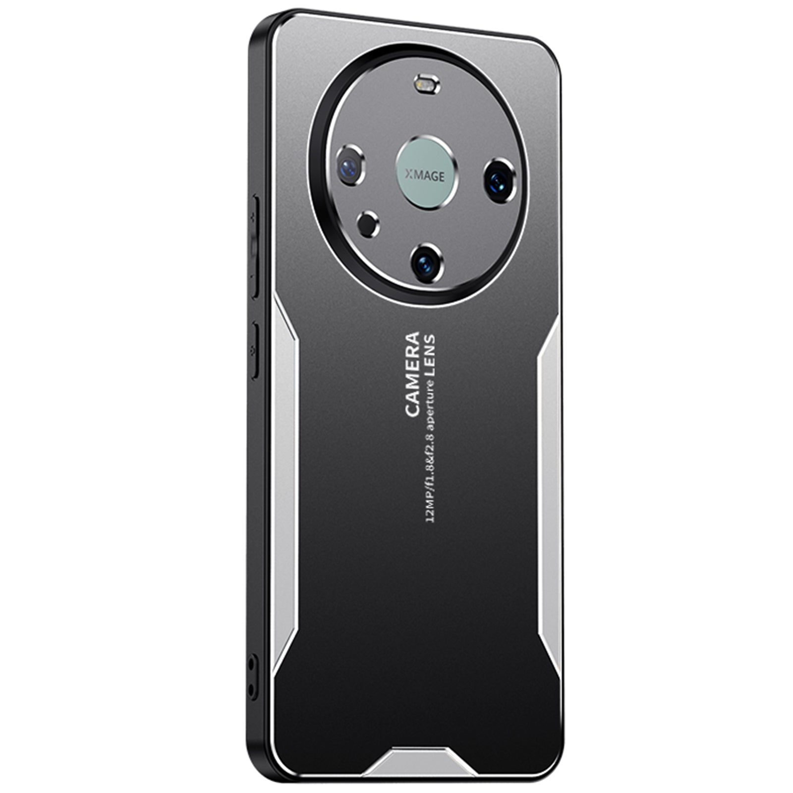 For Huawei Mate 60 Pro Phone Case Drop-proof Metal+TPU+PC Back Cover - Silver For Huawei Mate 60 Pro Phone Case Drop-proof Metal+TPU+PC Back Cover - Silver